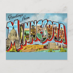 Minnesota Vintage Ansichtkaart Briefkaart