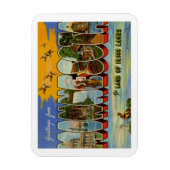 Minnesota Vintage Travel Magneet (Verticaal)
