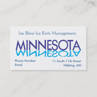 Minnesota-Visitekaartjes Afsprakenkaartje