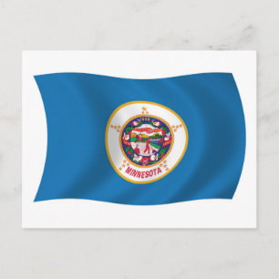 Minnesota Vlag Ansichtkaart Briefkaart