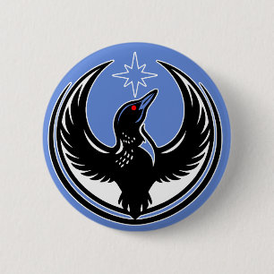 Minnesota Vogel Duiker Protest Ronde Button 5,7 Cm
