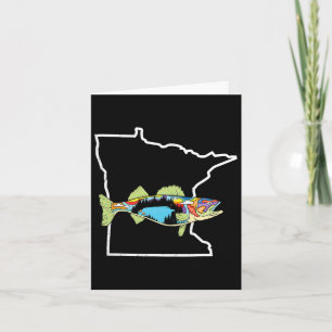 Minnesota Walleye Vissen Zoetwatervisser Wal Kaart