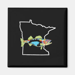 Minnesota Walleye Vissen Zoetwatervisser Wal Magneet