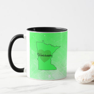 Minnesota Warrior Lyme-ziektebewustzijn koffiebeke Mok