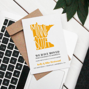 MINNESOTA We hebben New address New Home verplaats Briefkaart