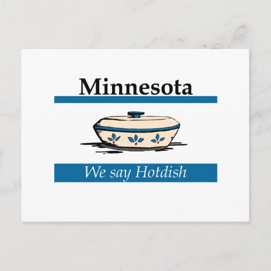 Minnesota: We zeggen Hotdish Briefkaart (Voorkant)