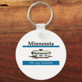 Minnesota: We zeggen Hotdish Sleutelhanger (Voorkant)