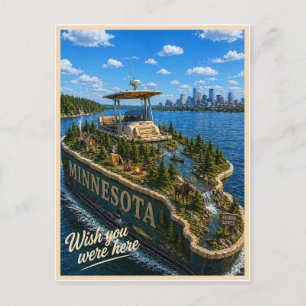 Minnesota Wish You Were Here State Serie Briefkaart