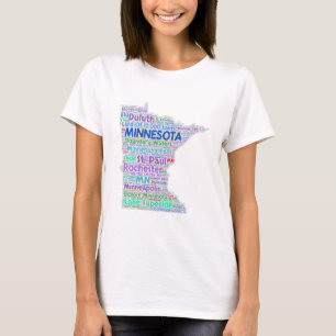 Minnesota Word Cloud T-shirt