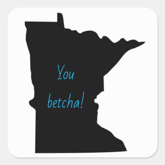  Minnesota You Betcha Stickers (Voorkant)