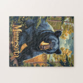 Minnesota Zwart Beer Legpuzzel (Horizontaal)