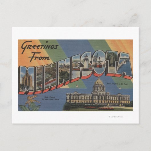 MinnesotaLarge Letter ScenesMinnesota Briefkaart (Voorkant)