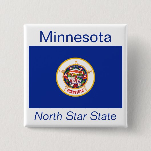 Minnesotan Flag Button (Voorkant)