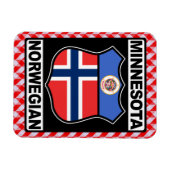 Minnesotan Noors Amerikaans Magneet (Horizontaal)