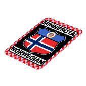 Minnesotan Norwegian American Magnet (Côté Gauche)