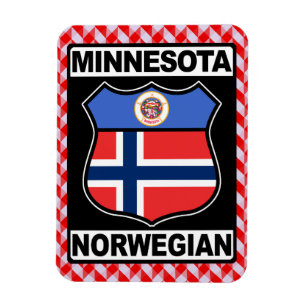 Minnesotan Norwegian American Magnet Magneet