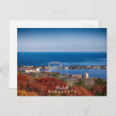 Minnesota's luchtbrug in de herfst briefkaart (Voorkant / Achterkant)