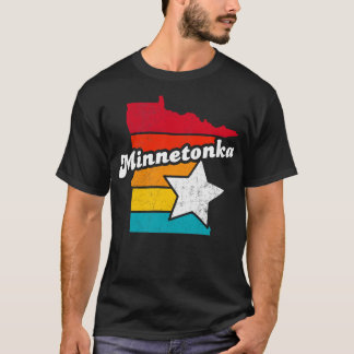 Minnetonka Minnesota Vintage Verdrietig Souvenir 2 T-shirt