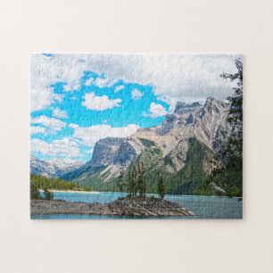 Minnewanka meer Canada. Legpuzzel