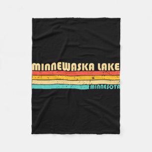 Minnewaska meer Minnesota grappige vissen kamperen Fleece Deken