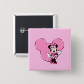 Minni Vierkante Button 5,1 Cm (Voorkant /achterkant)