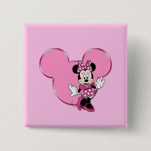 Minni Vierkante Button 5,1 Cm (Voorkant)