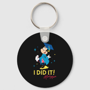 Minnie muis ik deed het! afstudeermuts en toga sleutelhanger