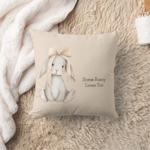Minnie Roze Strik Some Bunny Loves You Kussen