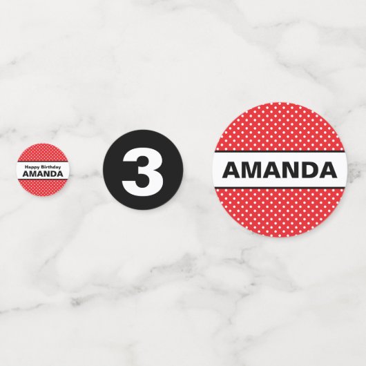 Minnie Souris Inspiré Confetti (Derrière)