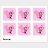 Minnie Vierkante Sticker (Vel)