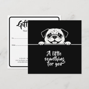 Minnimales ontwerp met cute huisdieren - Hond 2 Notitiekaartje