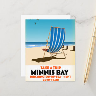 Minnis Bay, carte postale birchington-on-sea