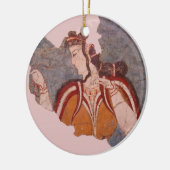 Minoan Wall schilderen Keramisch Ornament (Links)