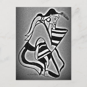 Minoan Woman in gedachte Briefkaart