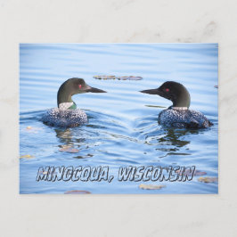 Minocqua, WI briefkaart souvenir