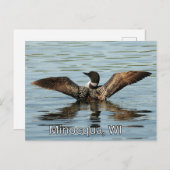 Minocqua, WI briefkaart souvenir (Voorkant / Achterkant)