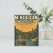 Minocqua Wisconsin-Briefkaart Briefkaart (Staand voorkant)