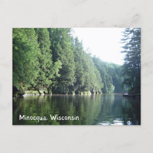Minocqua Wisconsin Lake Briefkaart