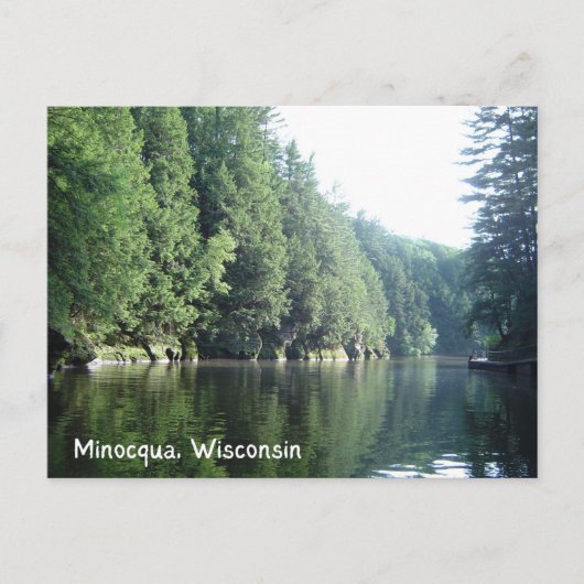 Minocqua Wisconsin Lake Briefkaart (Voorkant)