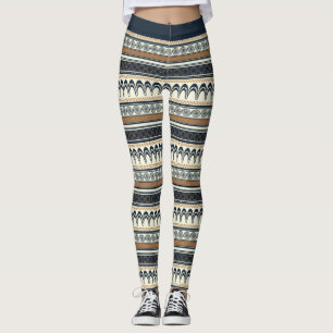 Minoïsch patroon leggings