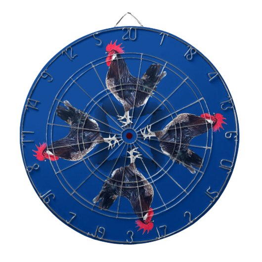 Minorca Rooster Dartbord (Voorkant)