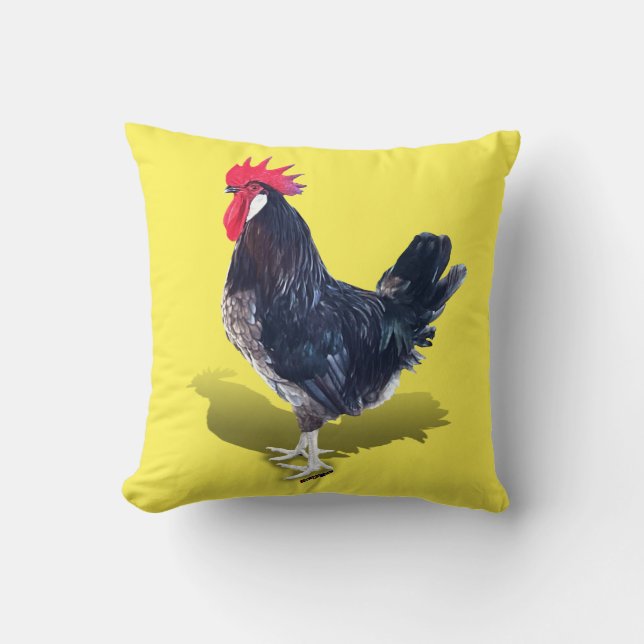 Minorca Rooster Kussen (Voorkant)
