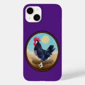Minorca Rooster  Ovaal Case-Mate iPhone Case (Achterkant)