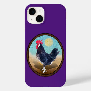Minorca Rooster  Ovaal Case-Mate iPhone 14 Hoesje