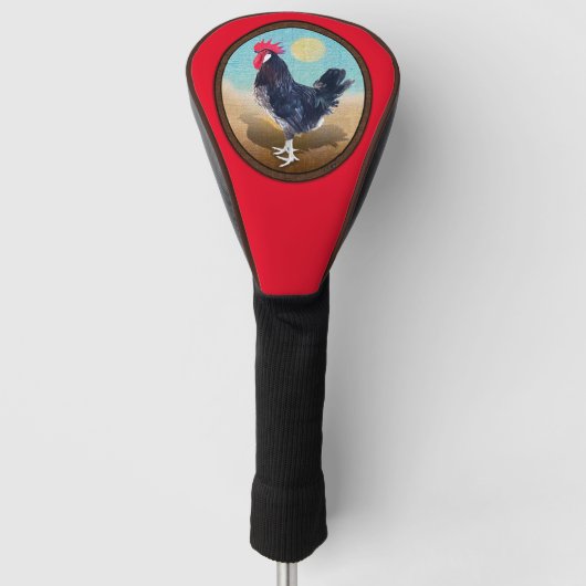 Minorca Rooster  Ovaal Golfheadcover (Voorkant)