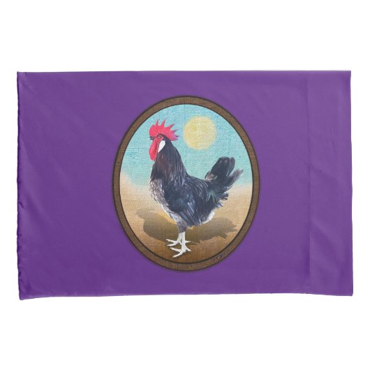 Minorca Rooster  Ovaal Kussensloop (Voorkant-Rechts)