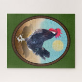 Minorca Rooster  Ovaal Legpuzzel (Horizontaal)
