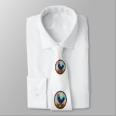 Minorca Rooster  Ovaal Stropdas (Gebonden)