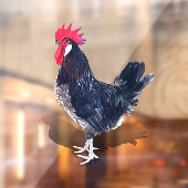 Minorca Rooster Raamsticker (Vel 2)