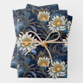 Minot Winter Blossom Gift Wrap Inpakpapier Vel (In situ)